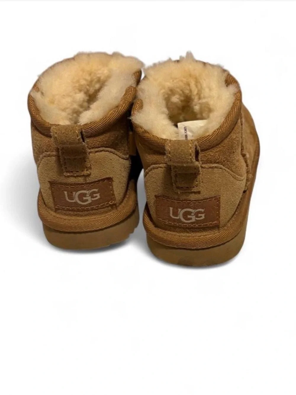 UGG Kids Chestnut Suede Shearling Booties